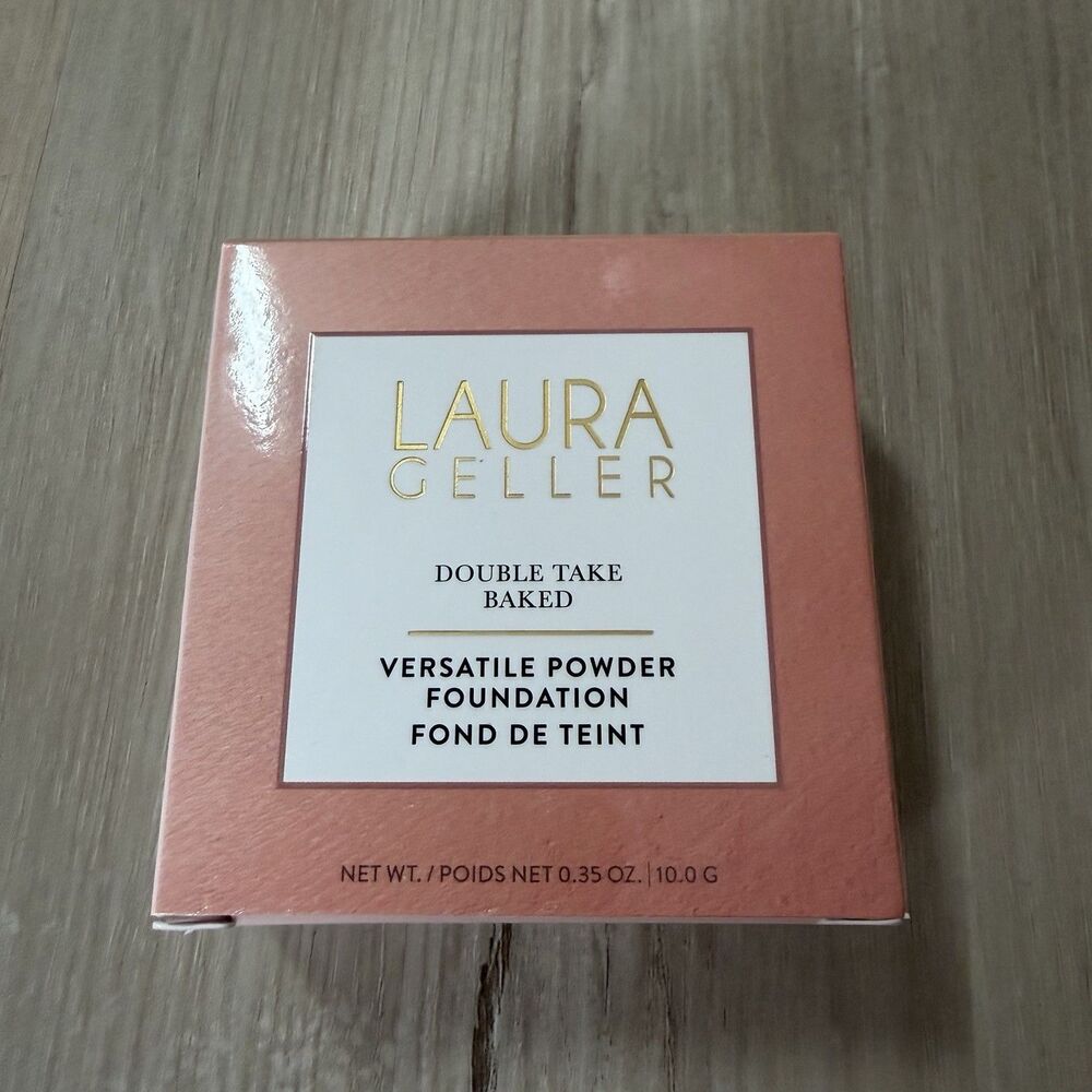 Laura Geller Double Take Baked Versatile Powder Foundation Fair 0.9 oz New